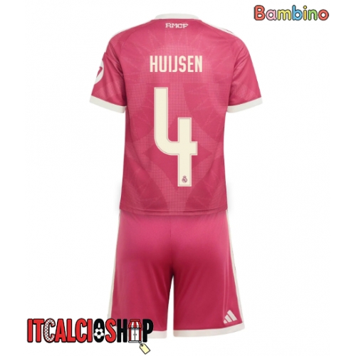 Real Madrid Dean Huijsen #4 Terza Maglia Bambino 2026-27 Manica Corta (+ Pantaloni corti)